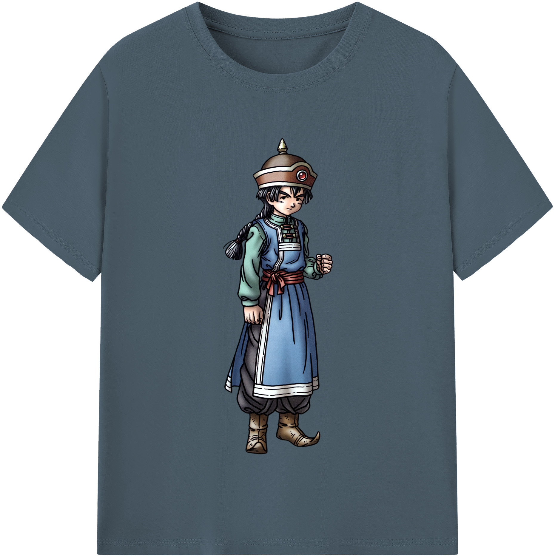 （画像用） ドラゴンクエスト Doragon Kuesuto Dragon Quest 綿100％半袖Tシャツ（フロントプリント）